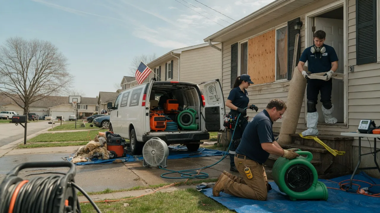 Water Damage Restoration in Utica, IL near me